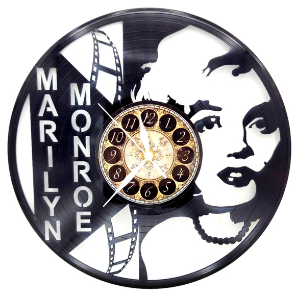 MARILYN MONROE vinyl record clock - Picture 1 of 2